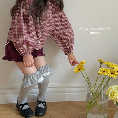 29.Heart Corduroy Frill Pants