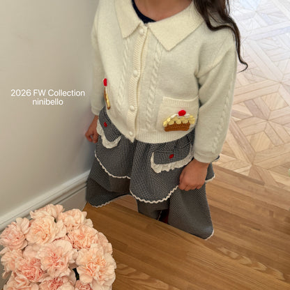 50.Cupcake Knit Cardigan