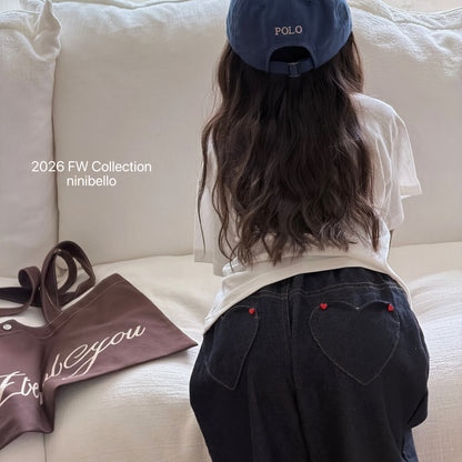37.Tommy Heart Denim Pants