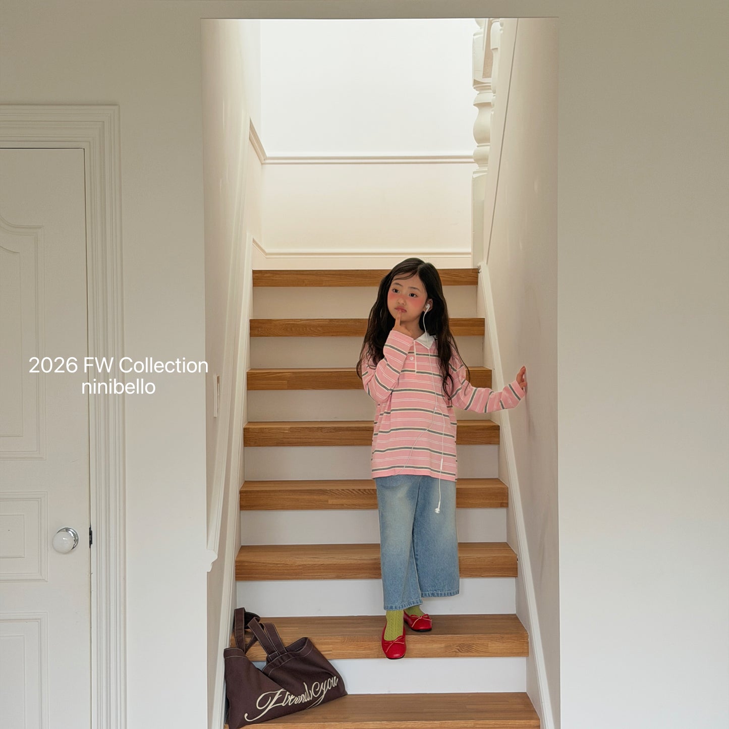 18.Milky Striped Polo Shirt