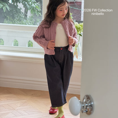 37.Tommy Heart Denim Pants