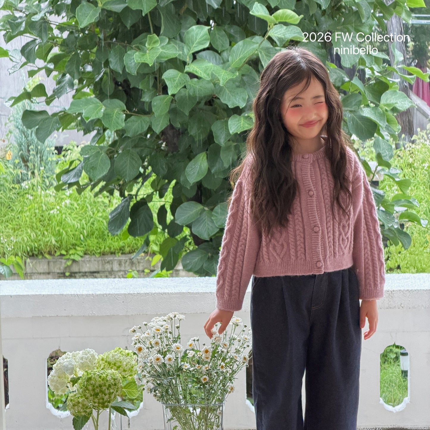 49.Mauve Knit Cardigan