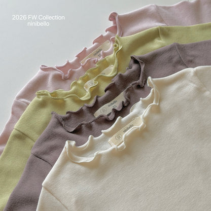 03.Soft Ribbed Mock Neck T-Shirt