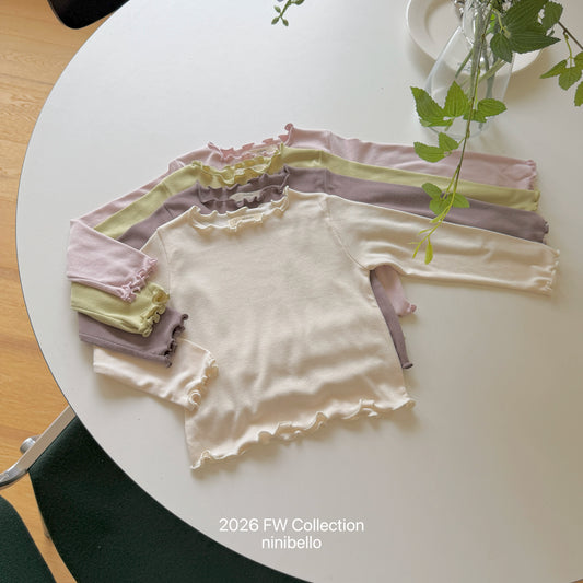 03.Soft Ribbed Mock Neck T-Shirt