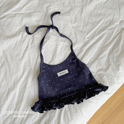 14.Bibi Eyelet Halter Neck Top