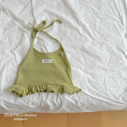 14.Bibi Eyelet Halter Neck Top