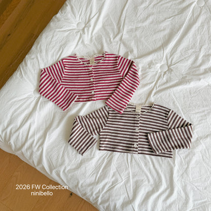 10.Tommy Striped Cardigan