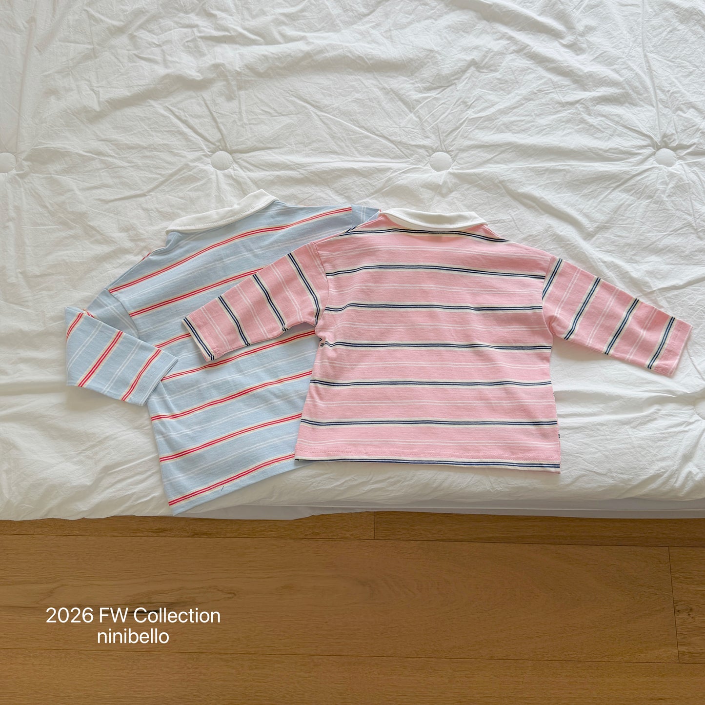 18.Milky Striped Polo Shirt
