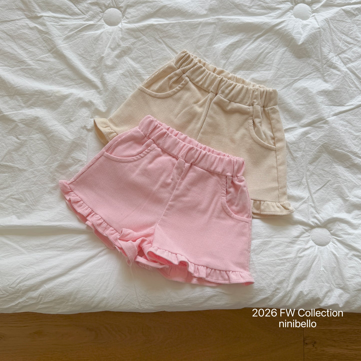 29.Heart Corduroy Frill Pants