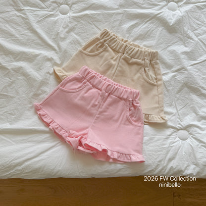 29.Heart Corduroy Frill Pants
