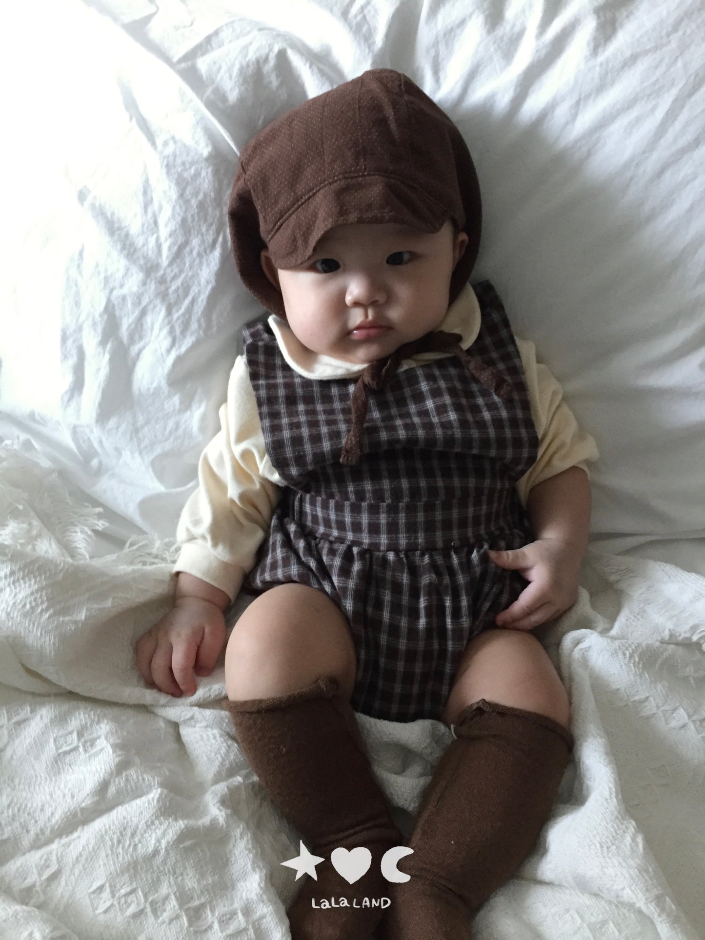 【PRE-ODER〆8.9(sun)】12.Check Romper | lalaland