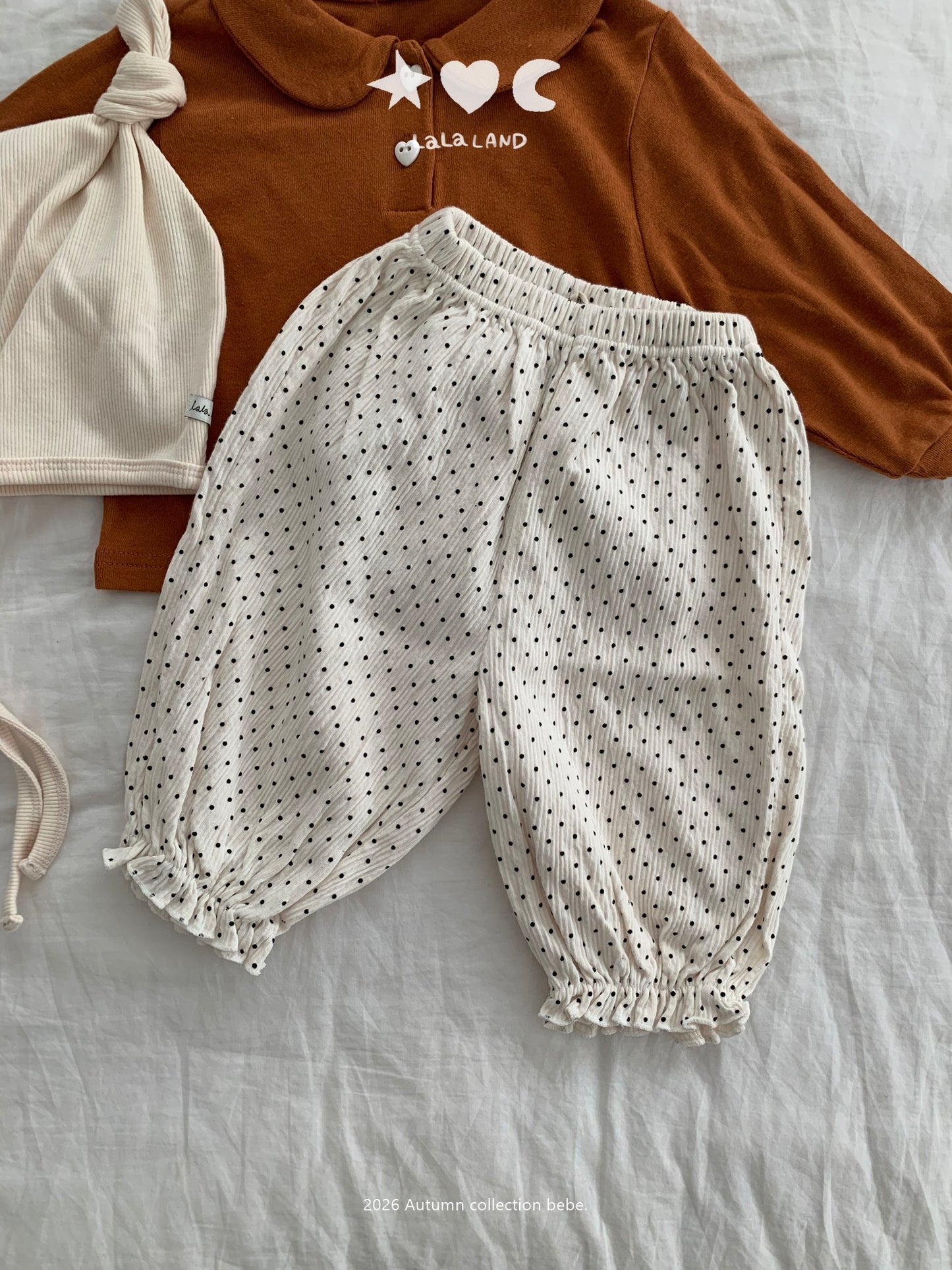 【PRE-ODER〆8.9(sun)】37.Dot Sausage Pants | lalaland