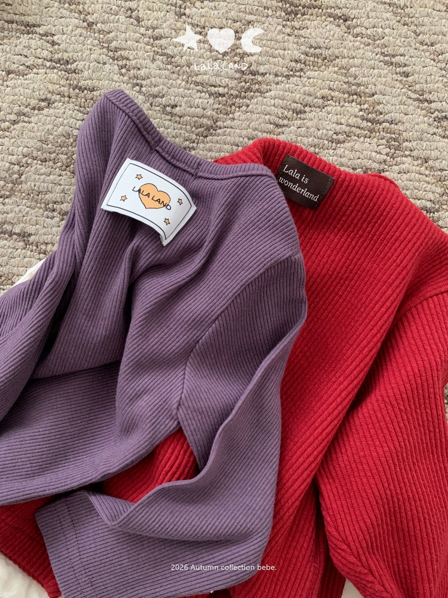 【PRE-ODER〆8.9(sun)】29.Macaron Ribbed Tee | lalaland