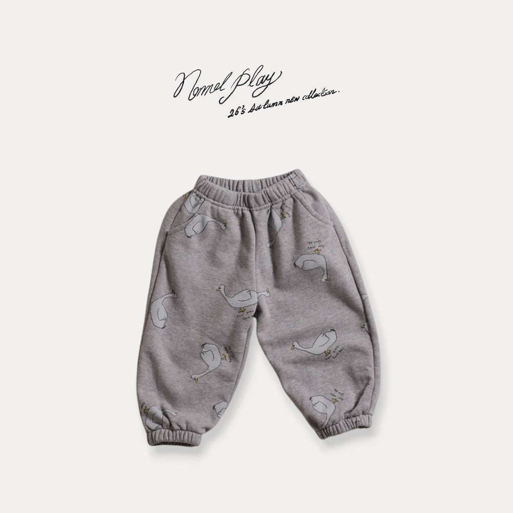 【PRE-ODER〆8.9(sun)】09.Normal Duck All-Over Print Jogger Pants | normalplay