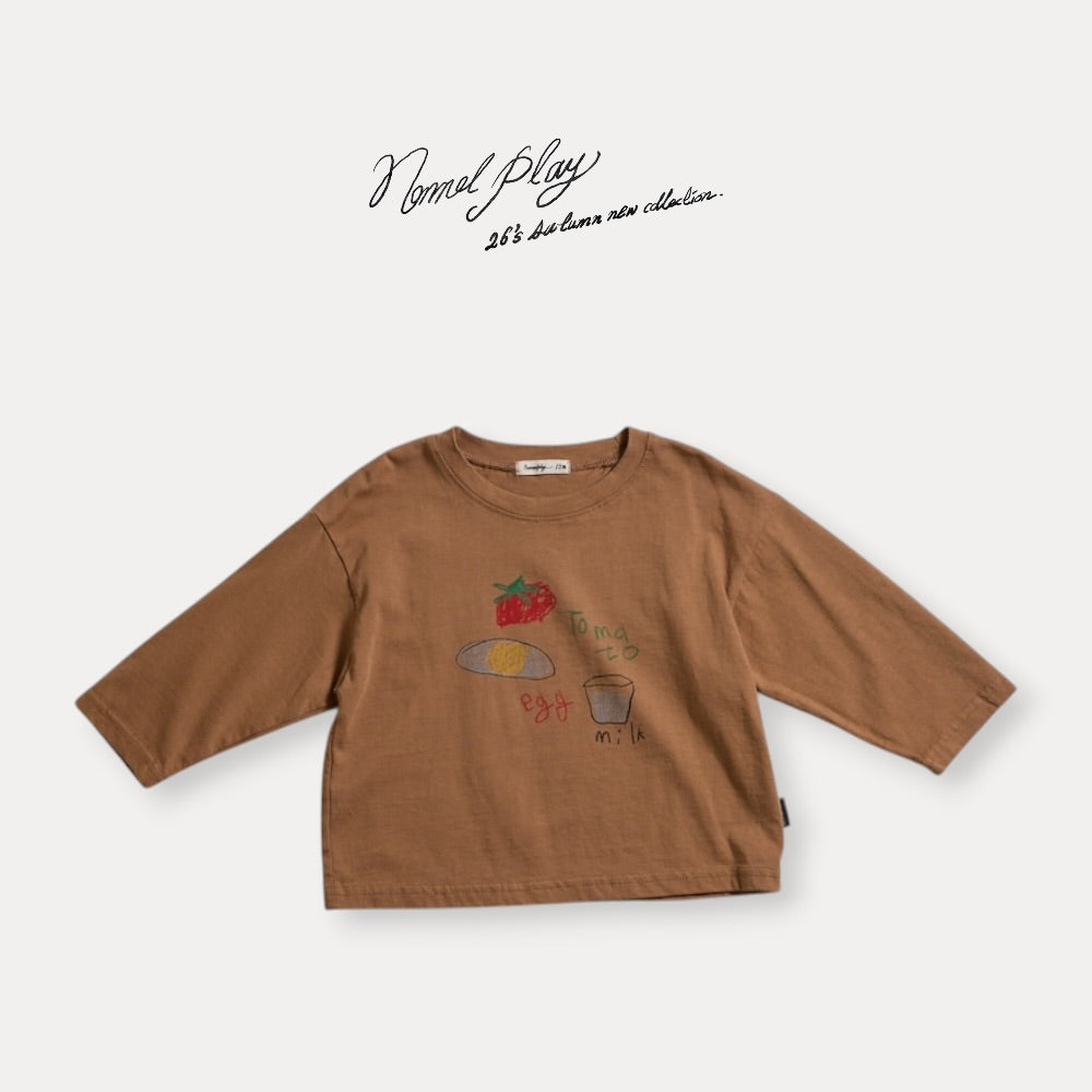 【PRE-ODER〆8.9(sun)】47.Egg Long Sleeve Tee | normalplay