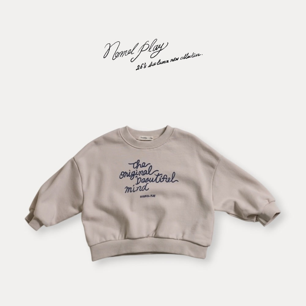 【PRE-ODER〆8.9(sun)】31.Beautiful Sweatshirt | normalplay