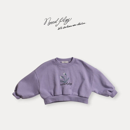 【PRE-ODER〆8.13(thu)】16.Double Flower Embroidery Sweatshirt