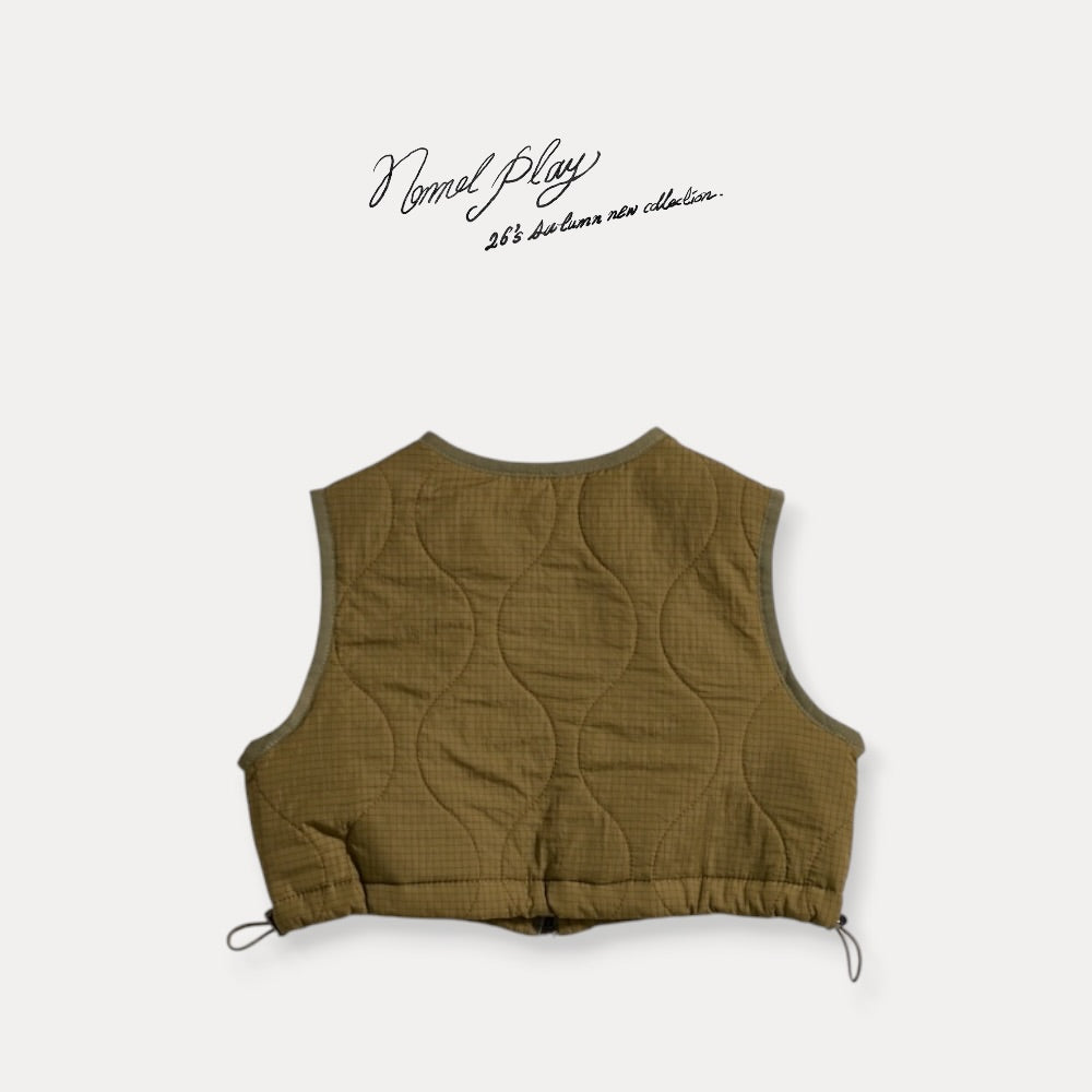 【PRE-ODER〆8.9(sun)】62.Honey Cropped Vest | normalplay