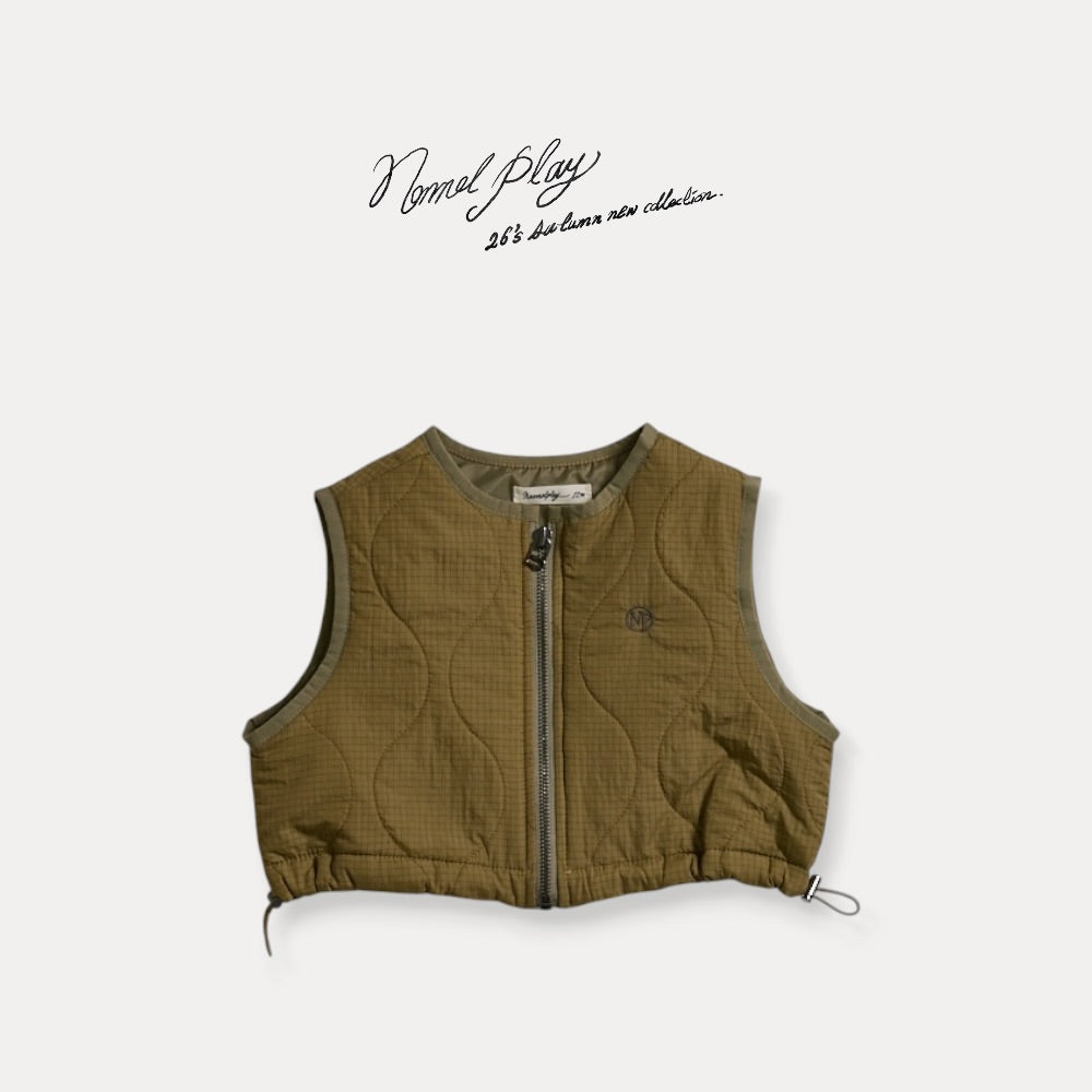 【PRE-ODER〆8.9(sun)】62.Honey Cropped Vest | normalplay