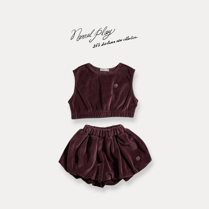 【PRE-ODER〆8.13(thu)】43.Velour Cropped Vest