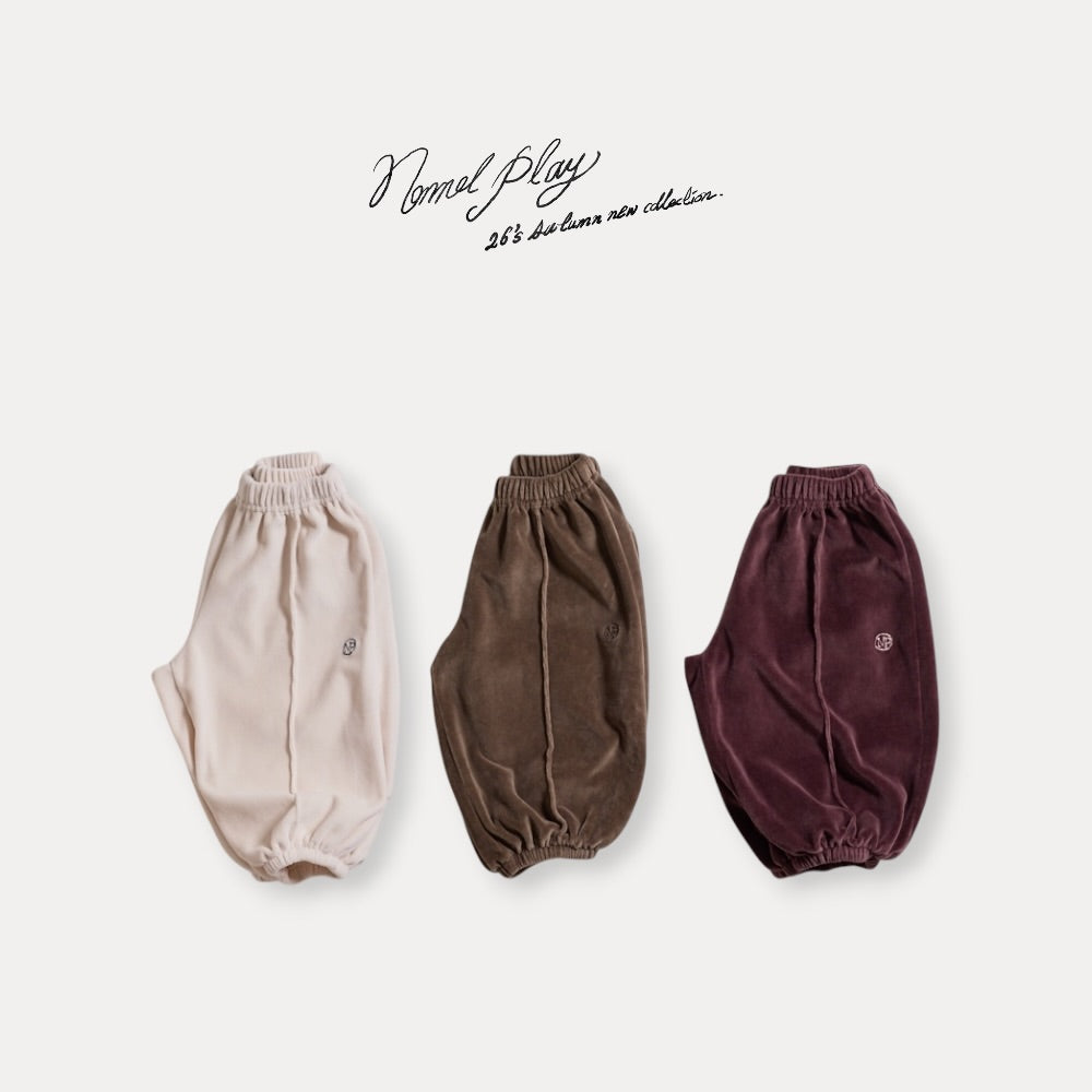 【PRE-ODER〆8.9(sun)】44.Velour Jogger Pants | normalplay