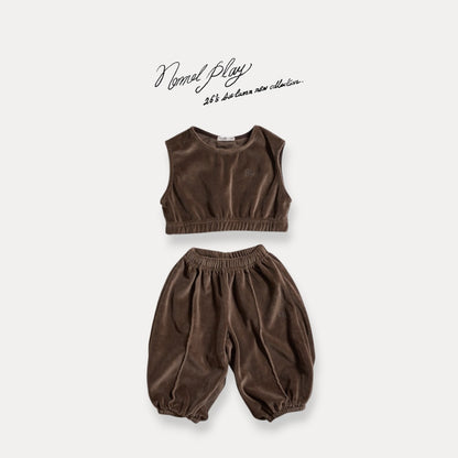【PRE-ODER〆8.13(thu)】43.Velour Cropped Vest
