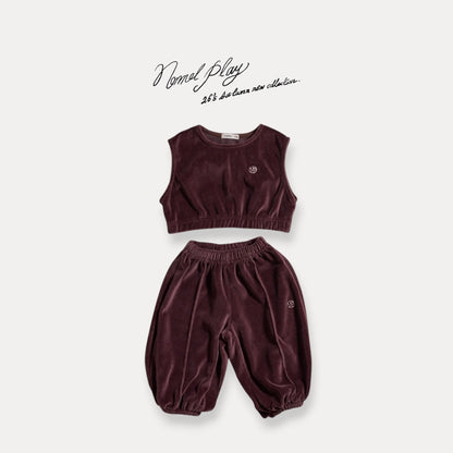 【PRE-ODER〆8.13(thu)】43.Velour Cropped Vest