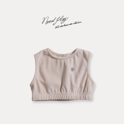【PRE-ODER〆8.13(thu)】43.Velour Cropped Vest