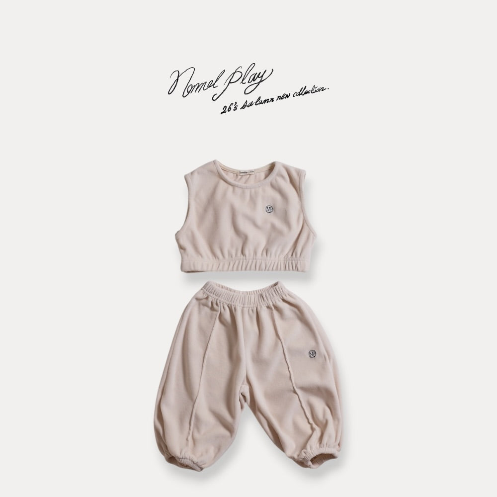 【PRE-ODER〆8.9(sun)】43.Velour Cropped Vest | normalplay