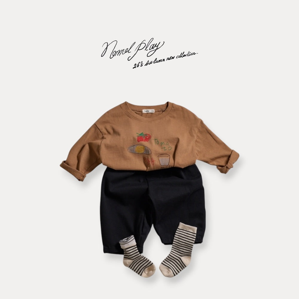 【PRE-ODER〆8.9(sun)】47.Egg Long Sleeve Tee | normalplay