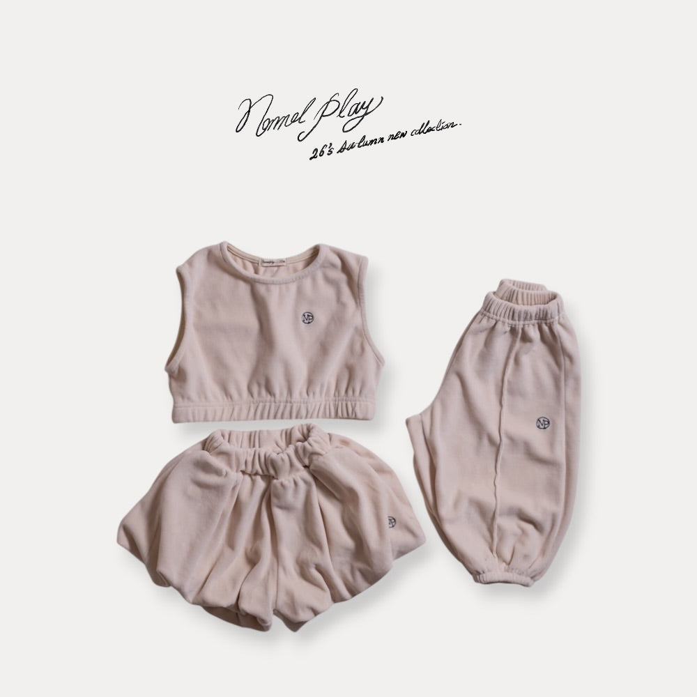 【PRE-ODER〆8.9(sun)】43.Velour Cropped Vest | normalplay