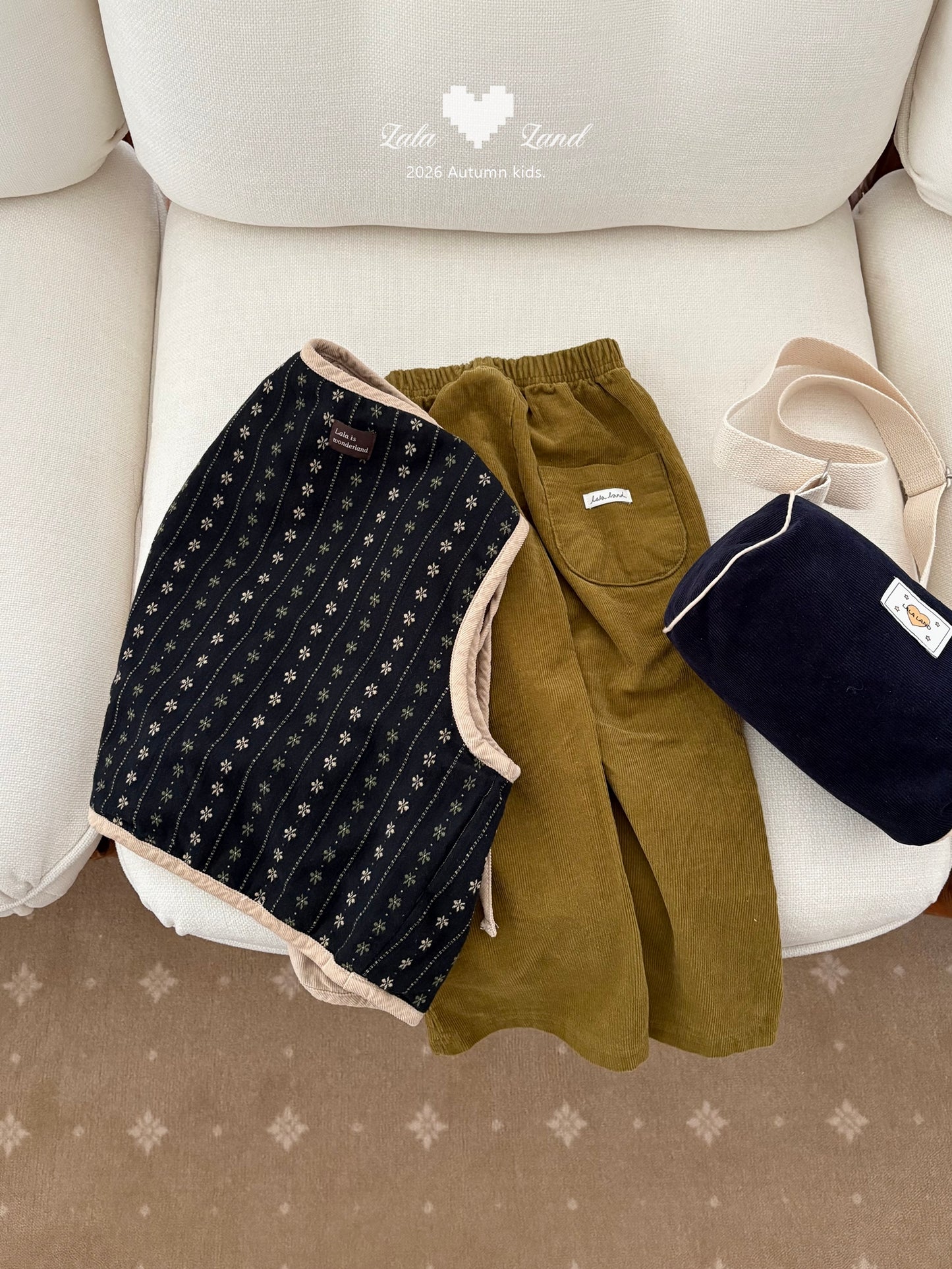 【PRE-ODER〆8.9(sun)】02.Cylinder Corduroy Cross Bag | lalaland
