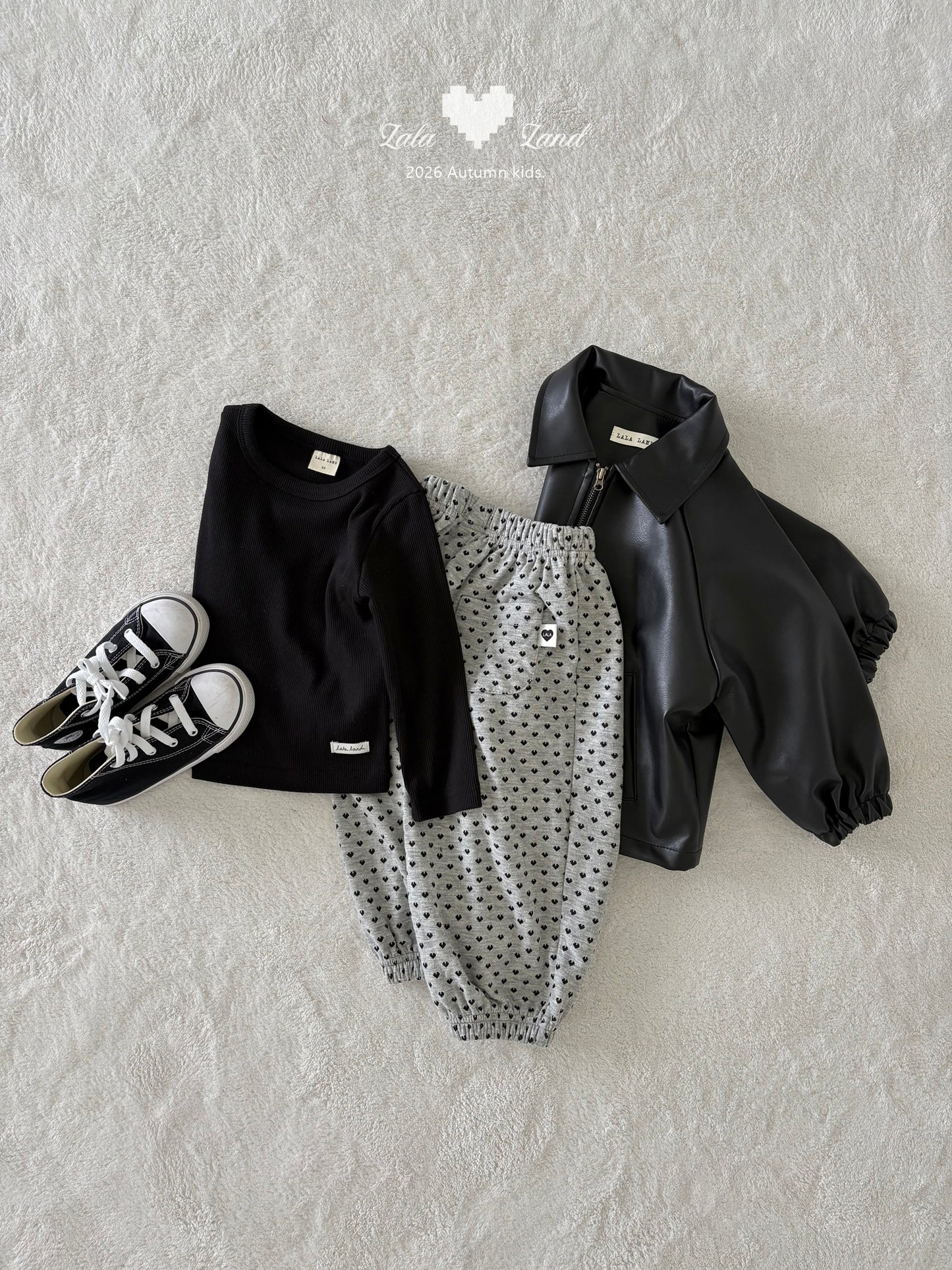 【PRE-ODER〆8.9(sun)】19.Heart Jogger Pants | lalaland