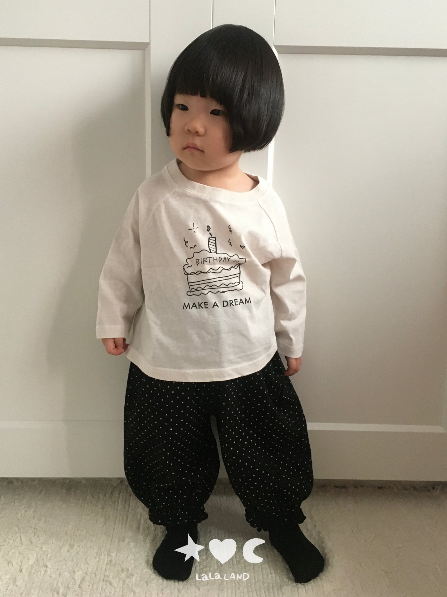 【PRE-ODER〆8.9(sun)】31.Happy Raglan Tee | lalaland