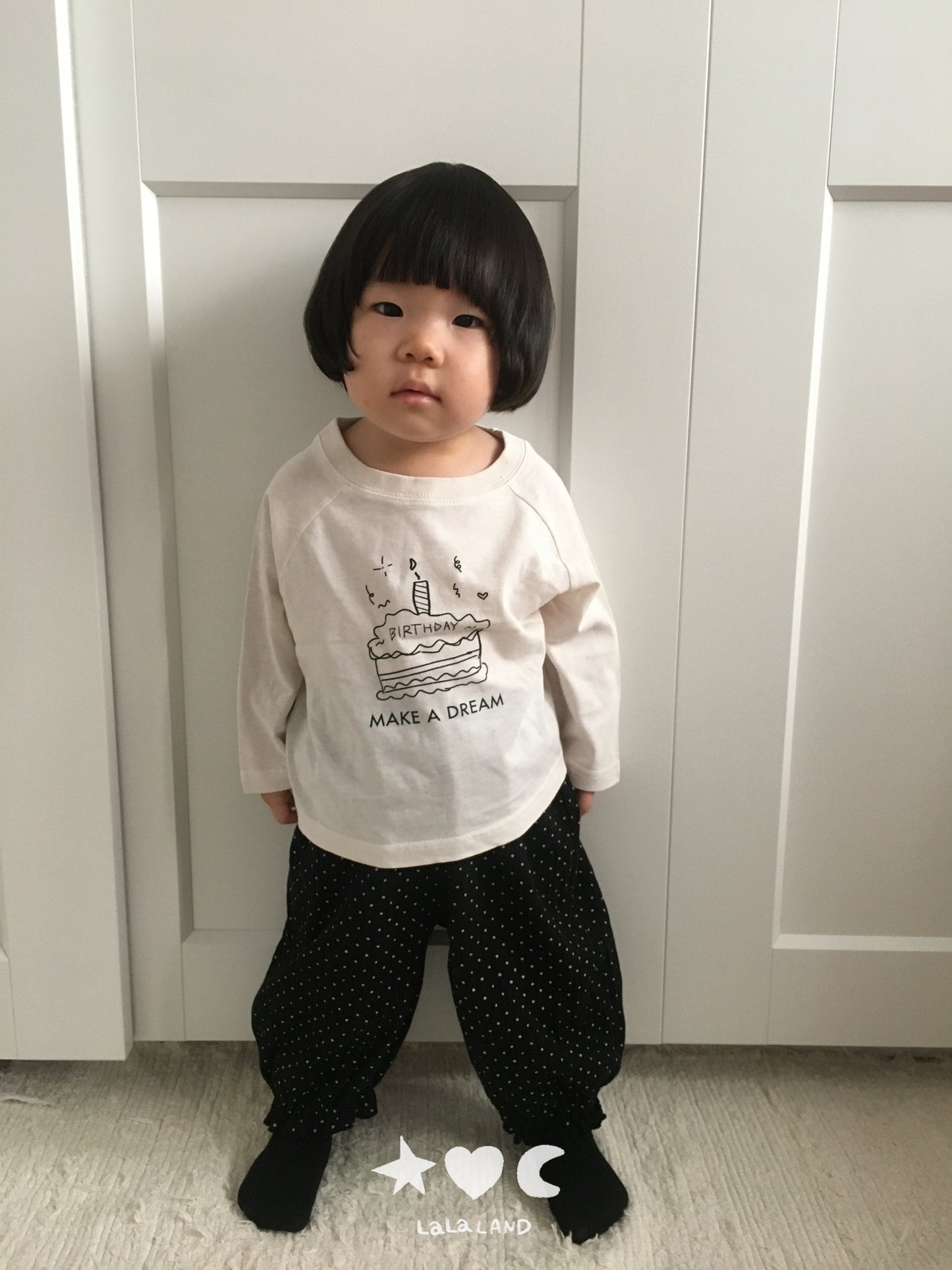 【PRE-ODER〆8.9(sun)】31.Happy Raglan Tee | lalaland