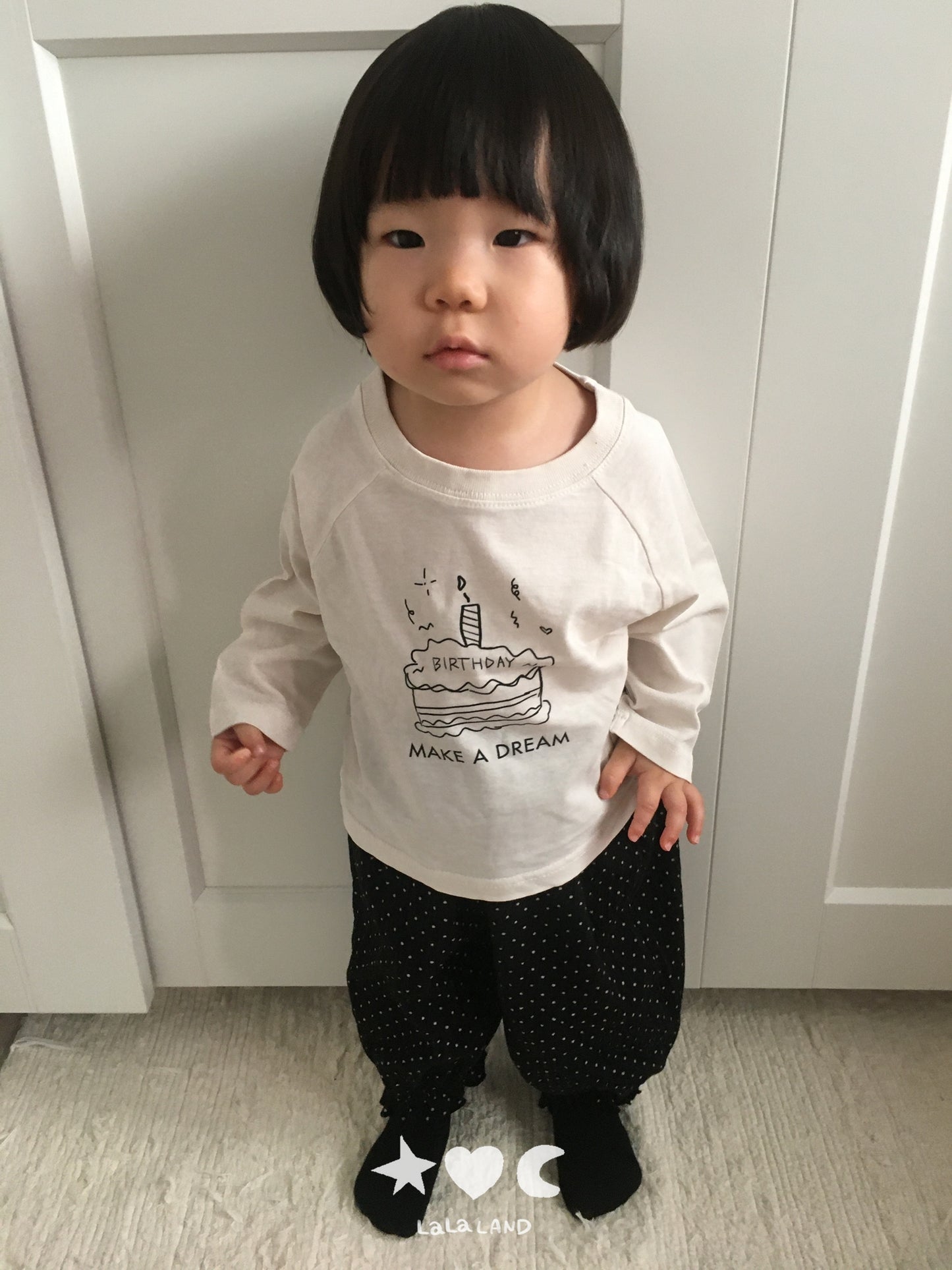 【PRE-ODER〆8.9(sun)】31.Happy Raglan Tee | lalaland