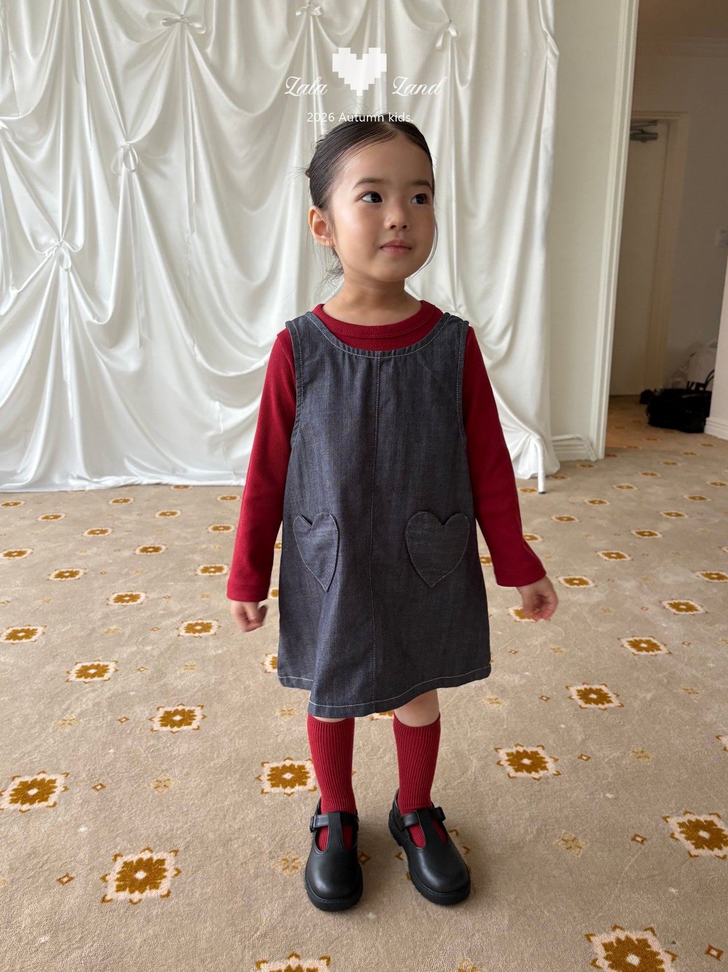 【PRE-ODER〆8.9(sun)】12.Heart-pocket Dress | lalaland