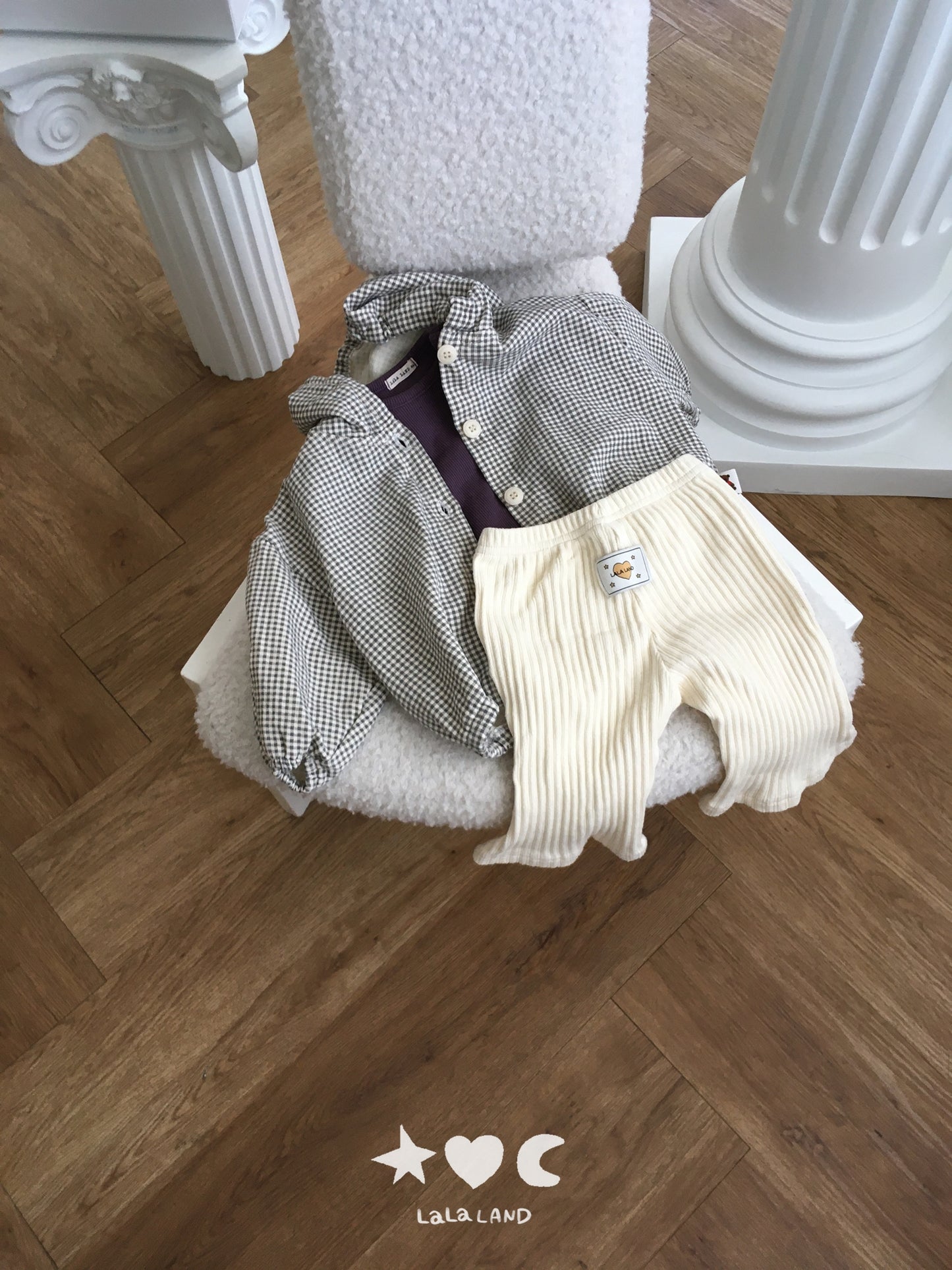 【PRE-ODER〆8.9(sun)】07.Gingham Hood Jumper | lalaland