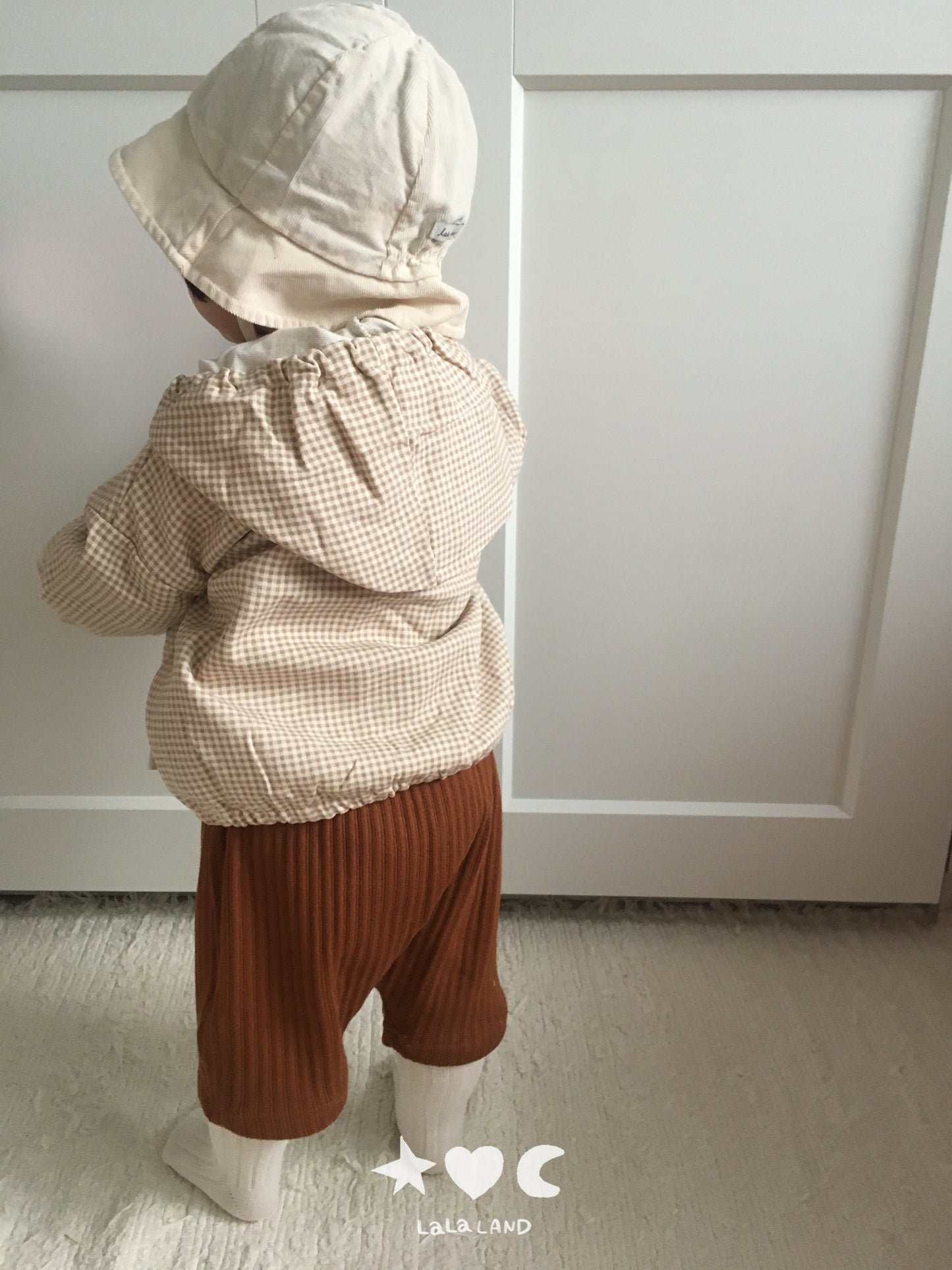 【PRE-ODER〆8.9(sun)】07.Gingham Hood Jumper | lalaland