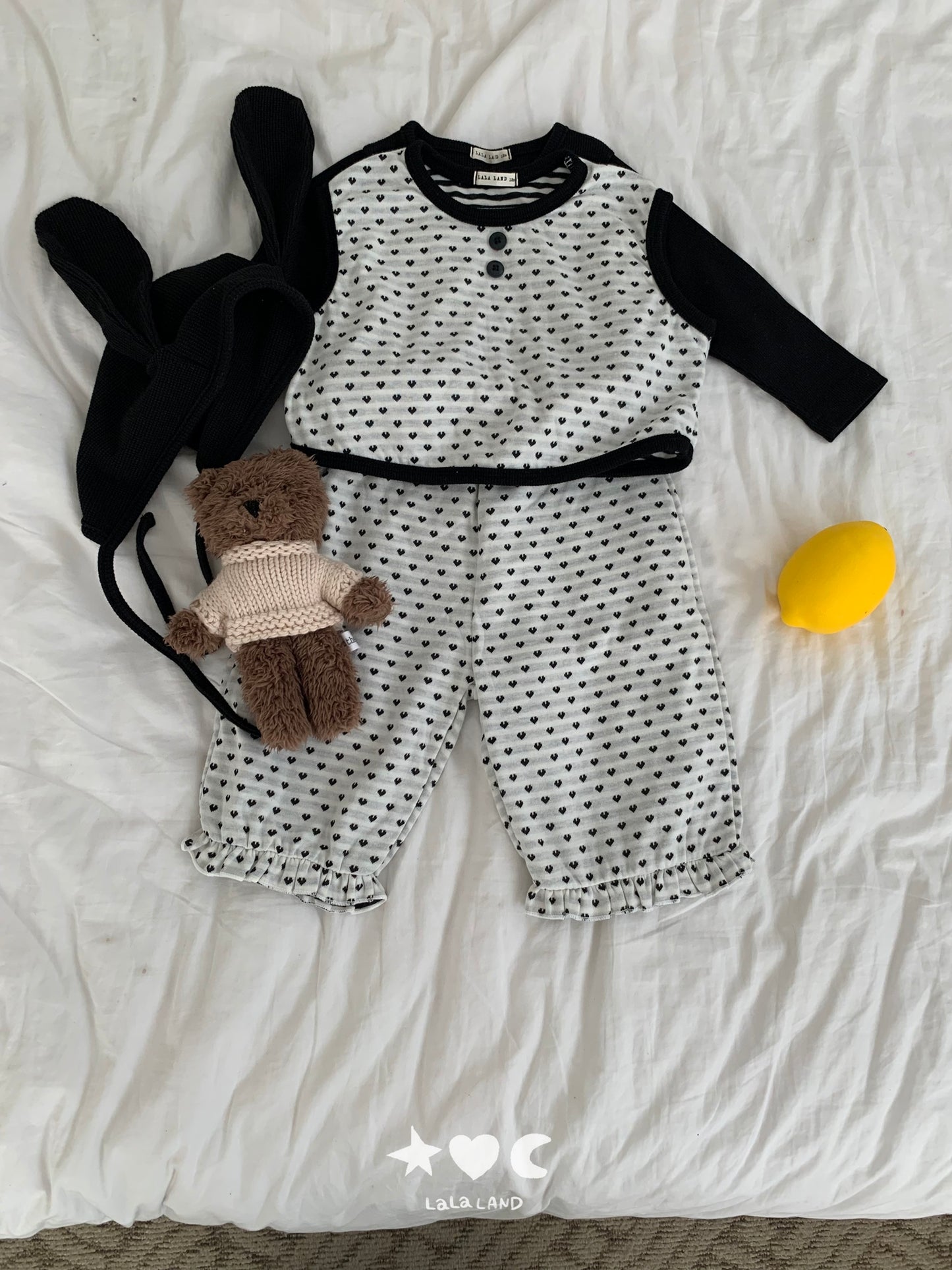 【PRE-ODER〆8.9(sun)】18.Heart-Dot Vest | lalaland
