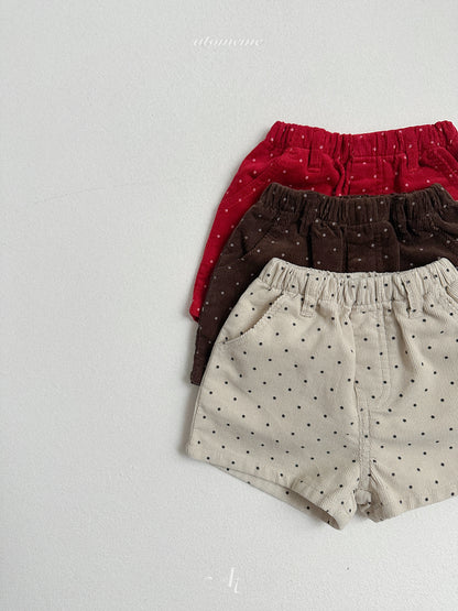 21.Dot Corduroy Pants