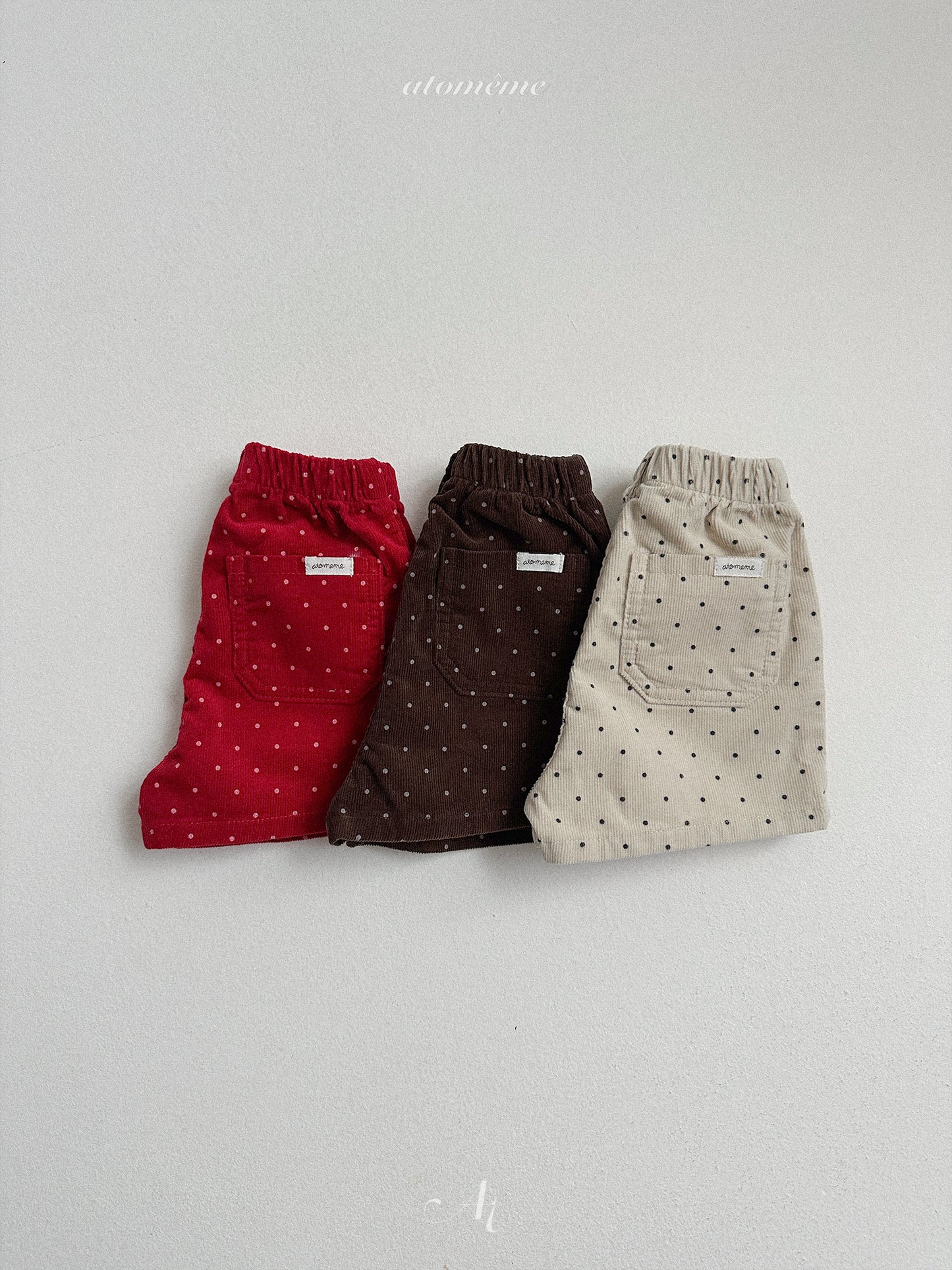 21.Dot Corduroy Pants