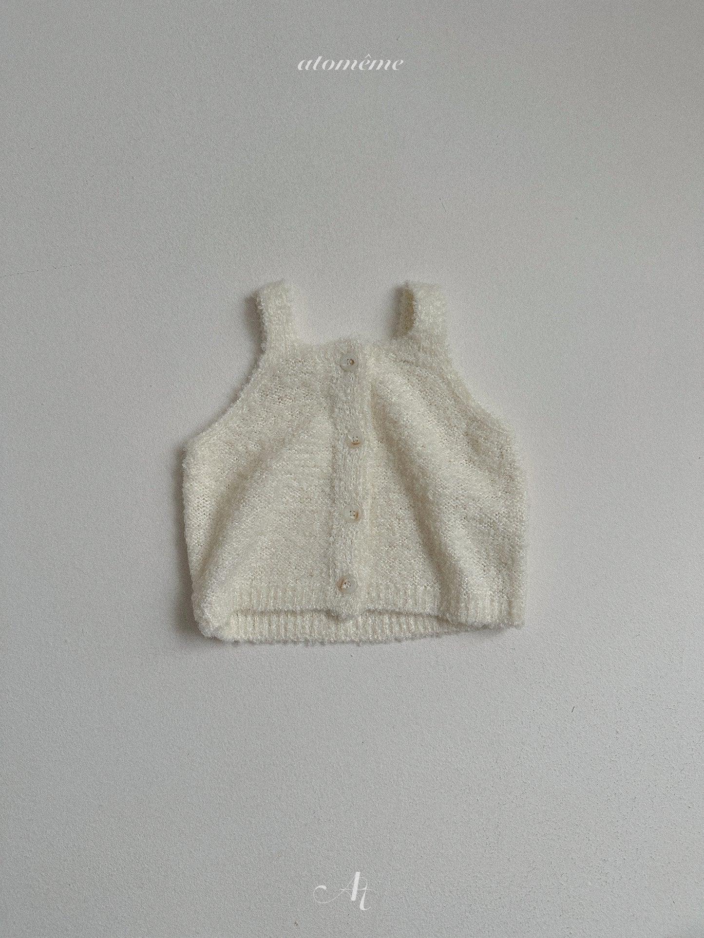 41.Ecru Knit Vest