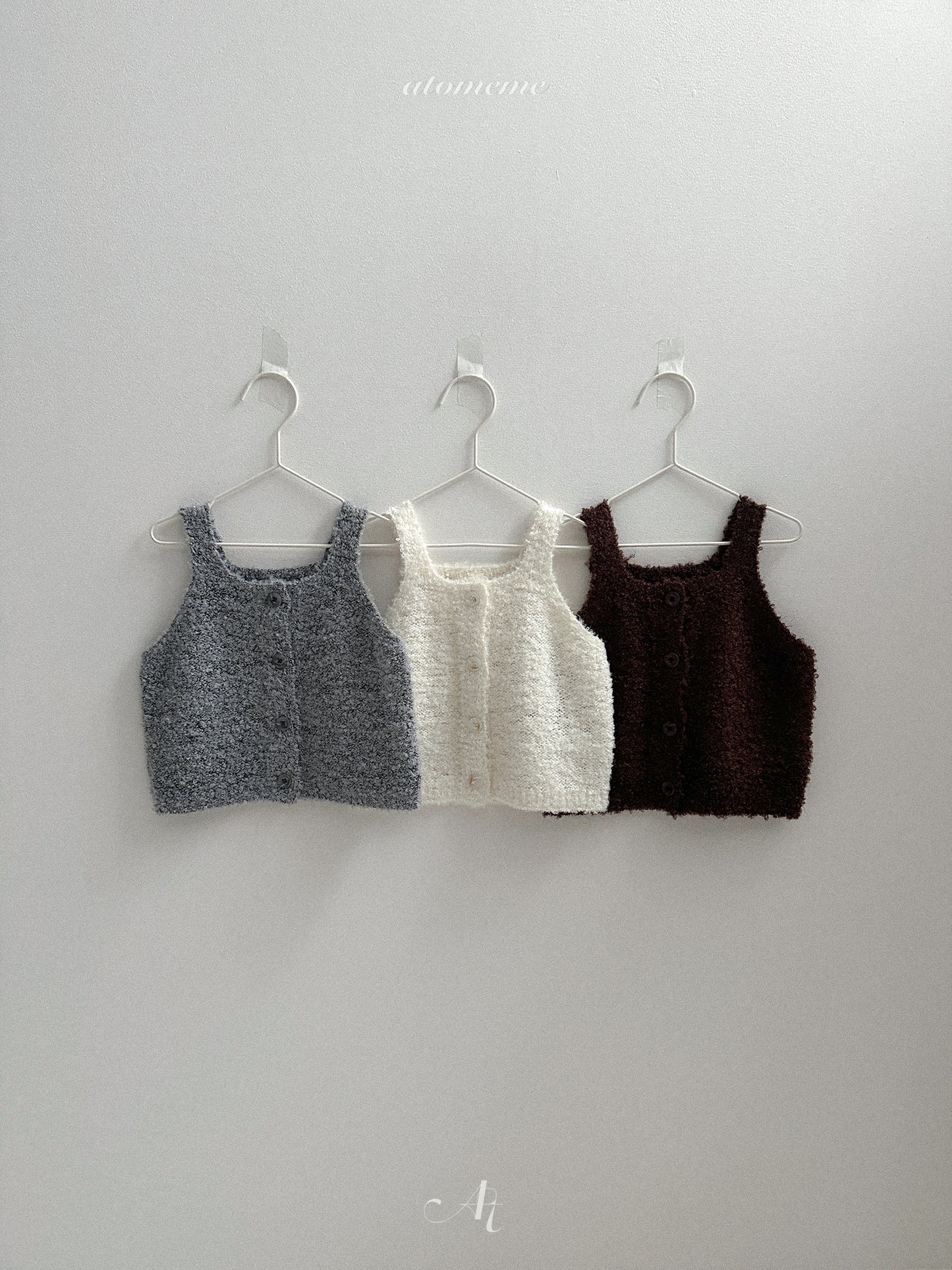41.Ecru Knit Vest