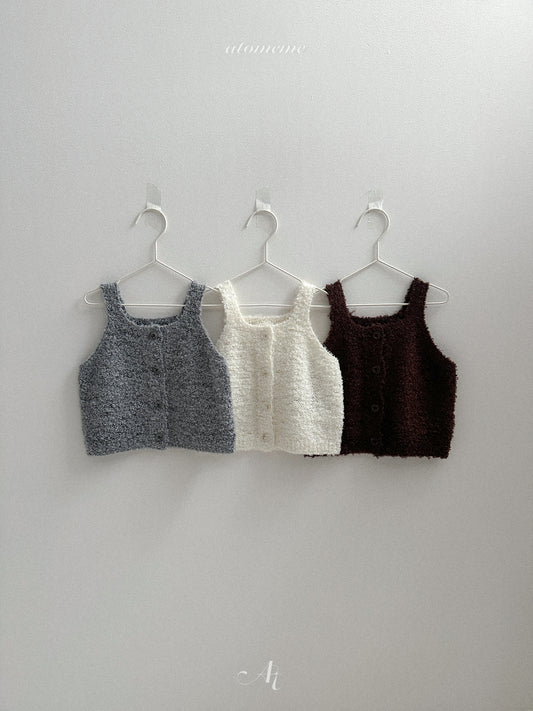 41.Ecru Knit Vest