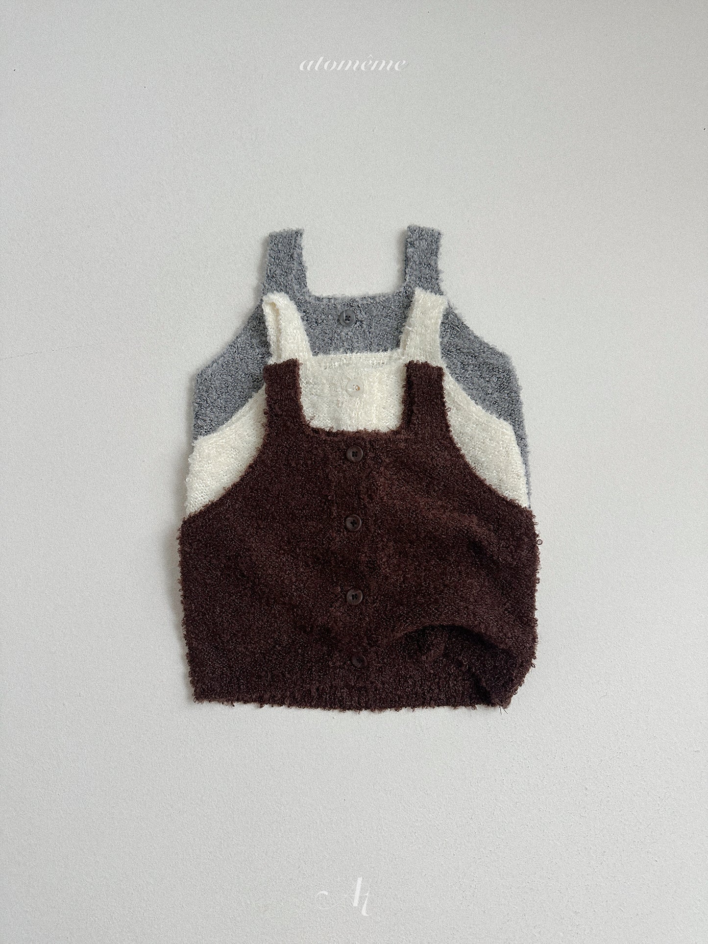 41.Ecru Knit Vest