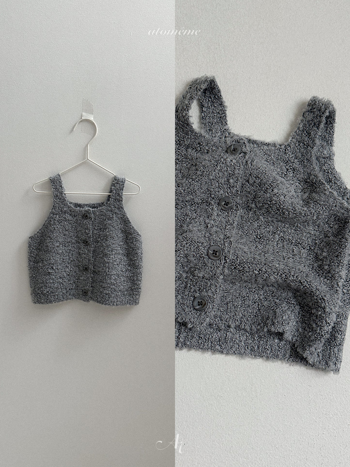 41.Ecru Knit Vest