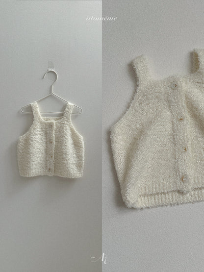 41.Ecru Knit Vest