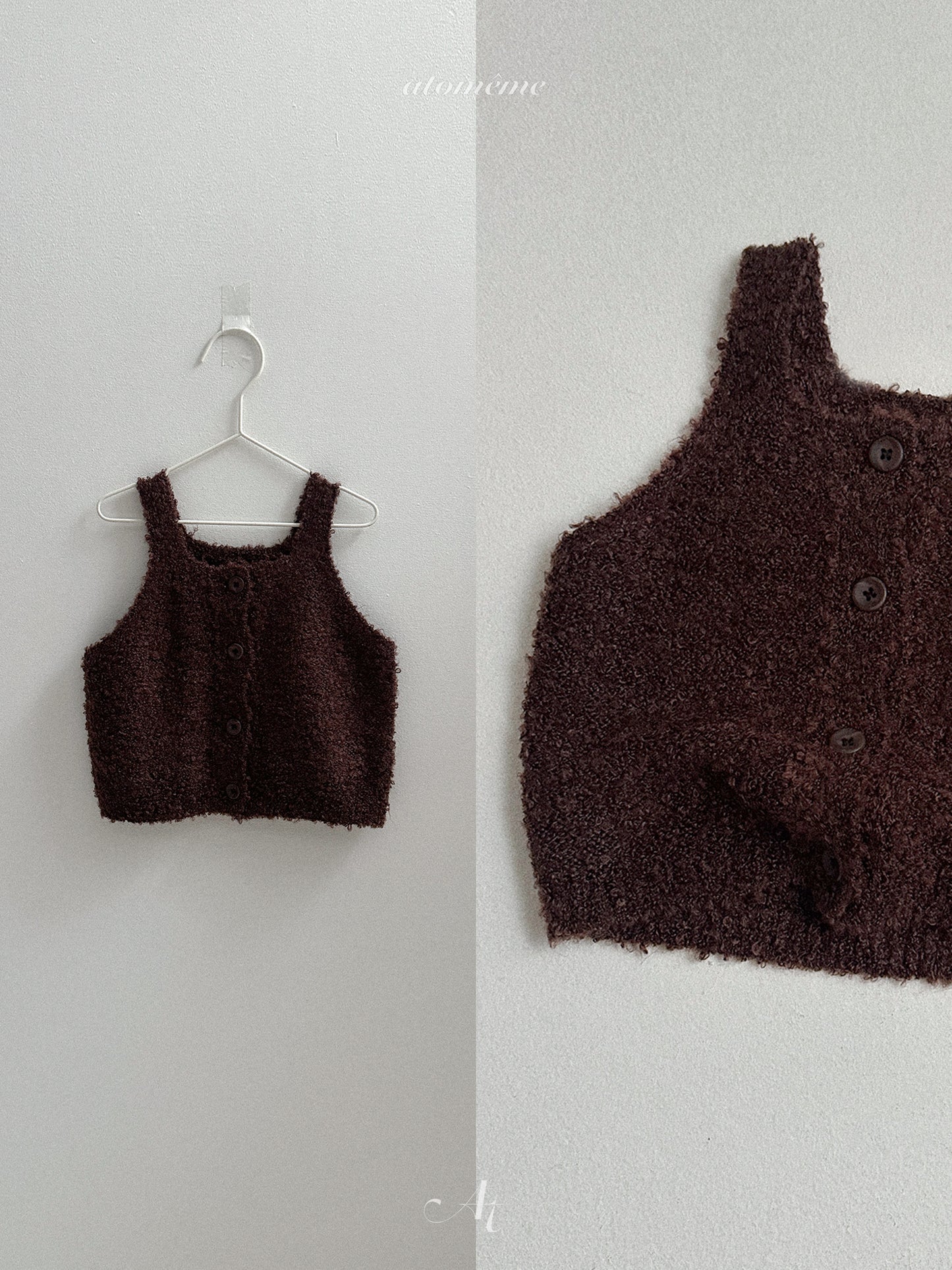 41.Ecru Knit Vest