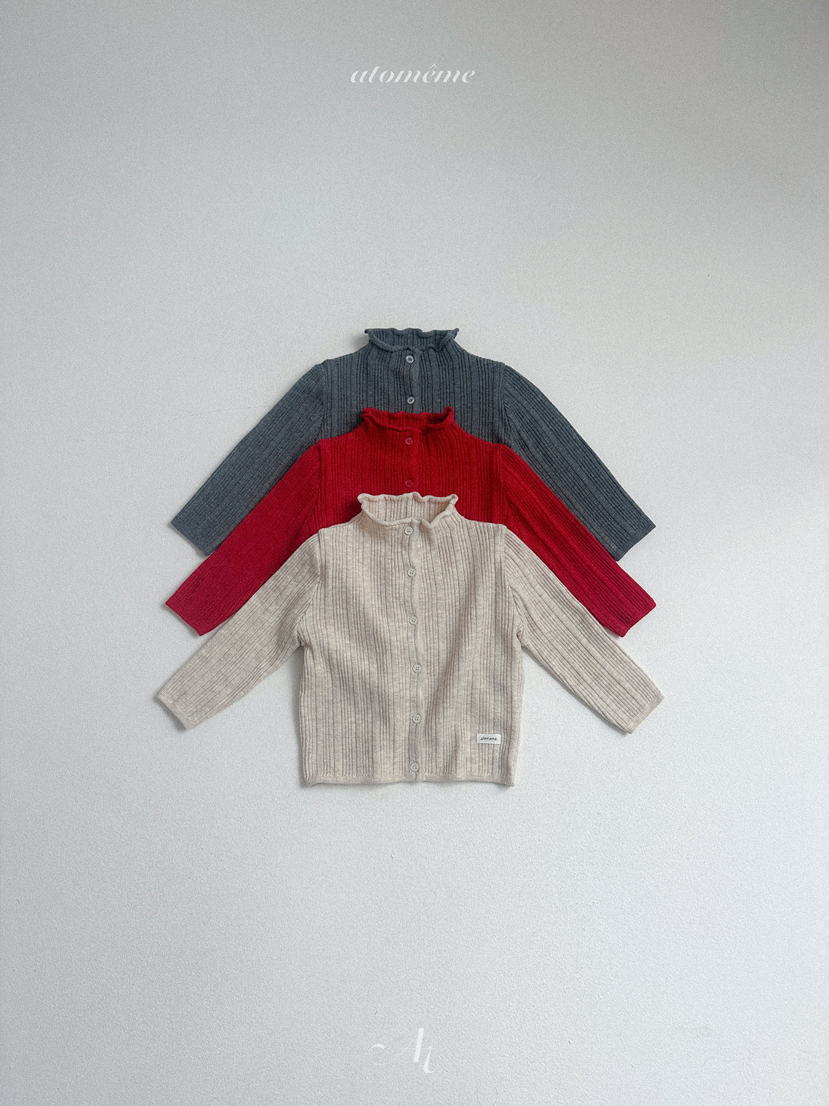 【秋のPRE-ODER 5%OFF】ATOMEME | French Knit Cardigan
